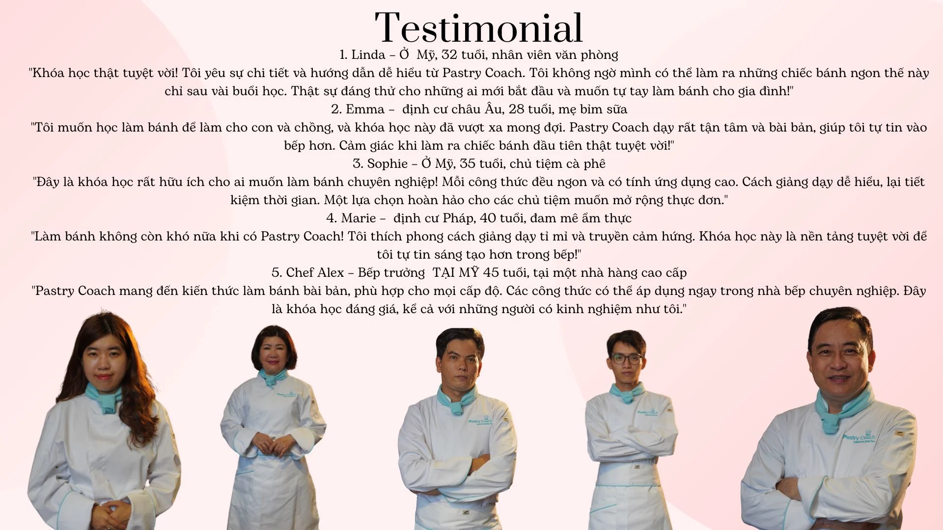 KHÓA HỌC LÀM BÁNH KHÔNG GIỚI HẠN ONLINE/PASTRY COACH-JULLIA TRAN