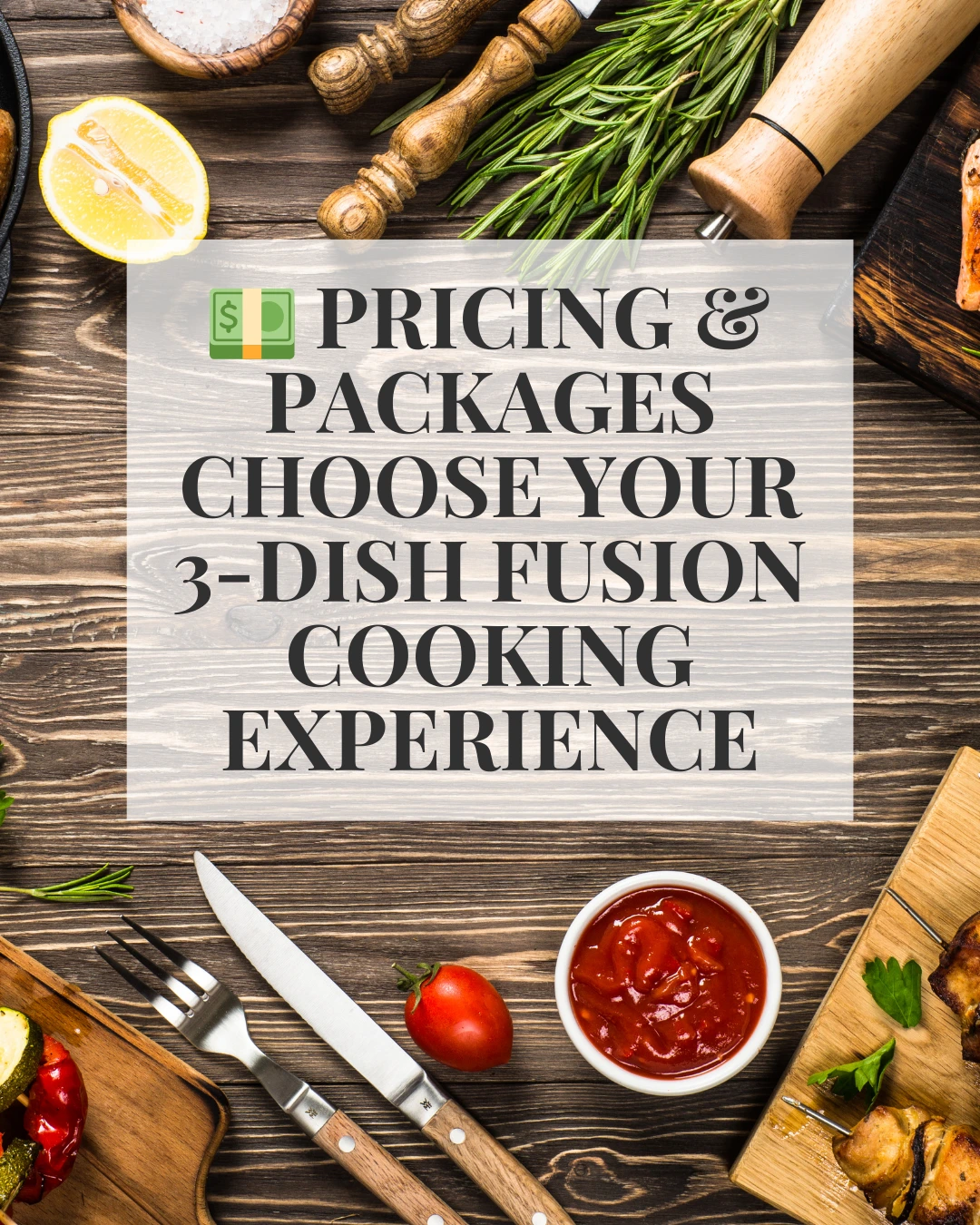 FUSION FOOD COOKING CLASS - JULLIA TRAN- PASTRY COACH
